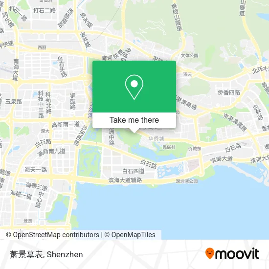 萧景墓表 map