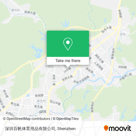 深圳百帆体育用品有限公司 map