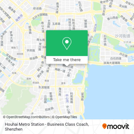Houhai Metro Station - Business Class Coach map