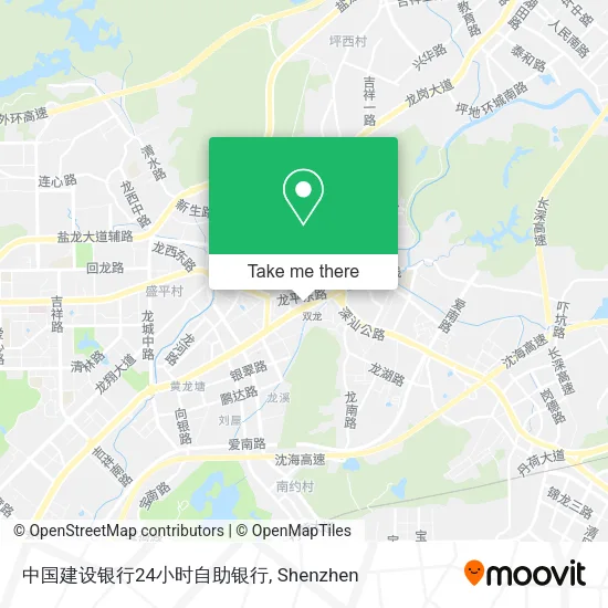 中国建设银行24小时自助银行 map