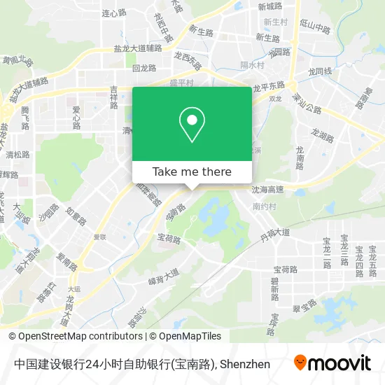 中国建设银行24小时自助银行(宝南路) map
