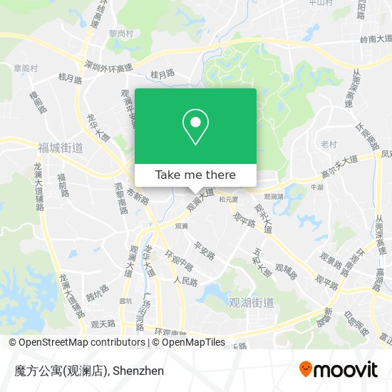 魔方公寓(观澜店) map