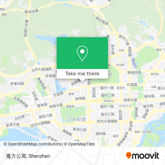 魔方公寓 map