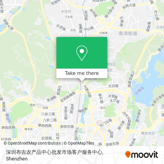 深圳布吉农产品中心批发市场客户服务中心 map