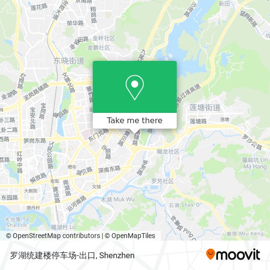 罗湖统建楼停车场-出口 map