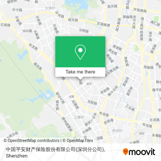 中国平安财产保险股份有限公司(深圳分公司) map