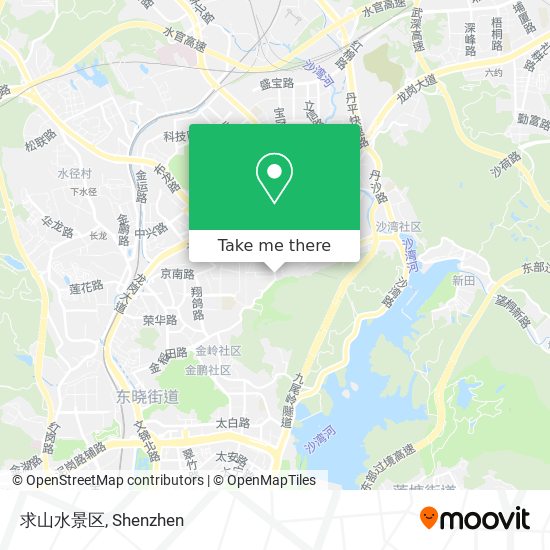 求山水景区 map