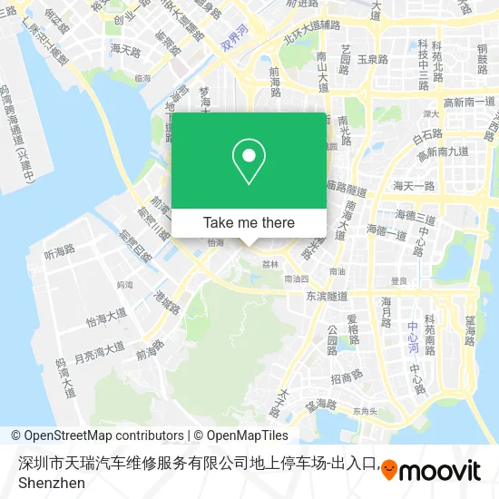深圳市天瑞汽车维修服务有限公司地上停车场-出入口 map