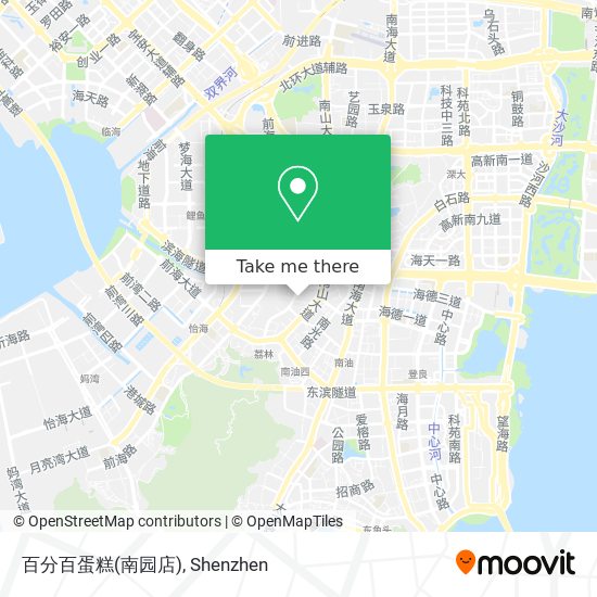 百分百蛋糕(南园店) map