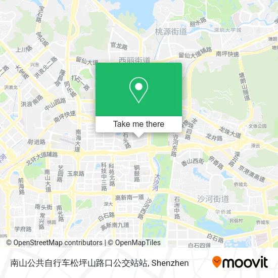 南山公共自行车松坪山路口公交站站 map