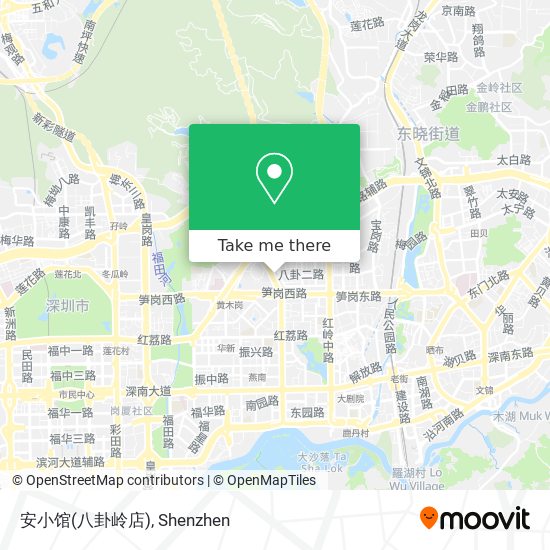 安小馆(八卦岭店) map