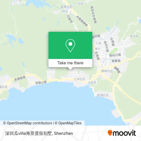 深圳瓜villa海景度假别墅 map