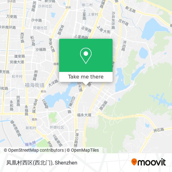 凤凰村西区(西北门) map