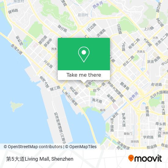 第5大道Living Mall map