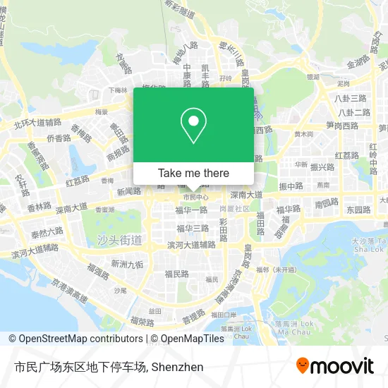 市民广场东区地下停车场 map