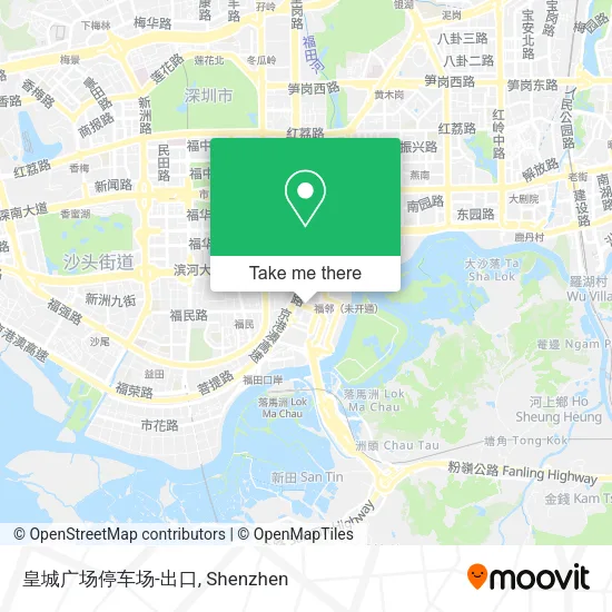 皇城广场停车场-出口 map