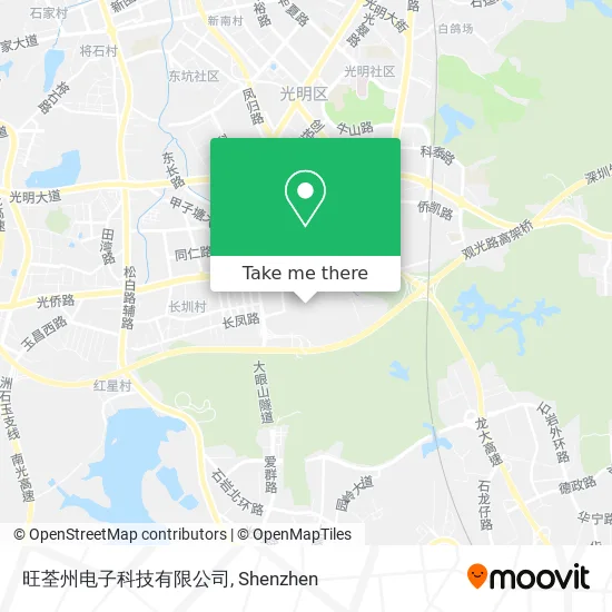 旺荃州电子科技有限公司 map