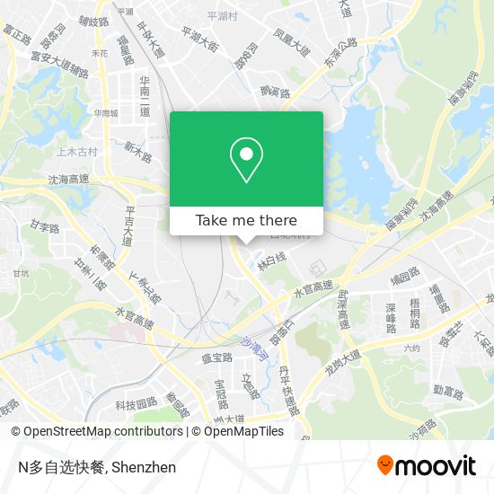 N多自选快餐 map