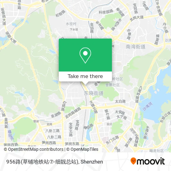 956路(草铺地铁站⑦-细靓总站) map