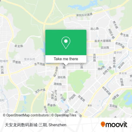 天安龙岗数码新城-三期 map