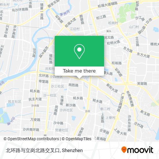 北环路与立岗北路交叉口 map