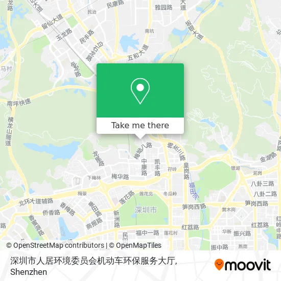 深圳市人居环境委员会机动车环保服务大厅 map