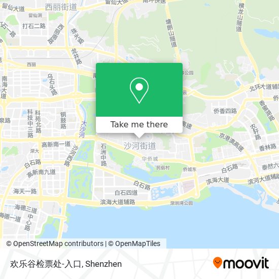 欢乐谷检票处-入口 map