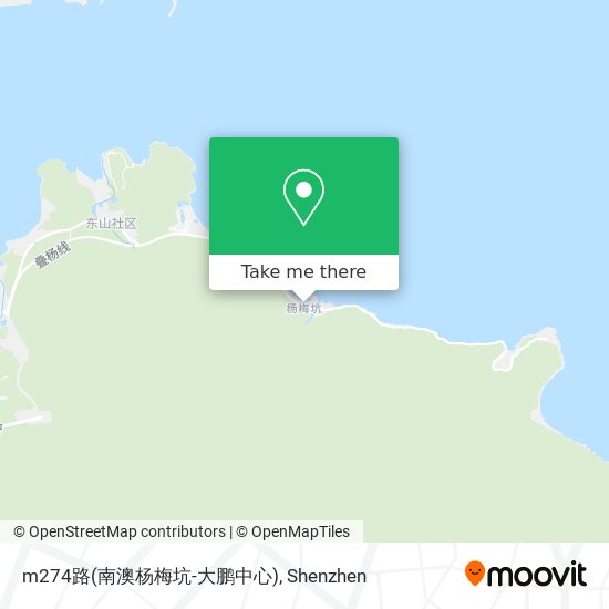 m274路(南澳杨梅坑-大鹏中心) map