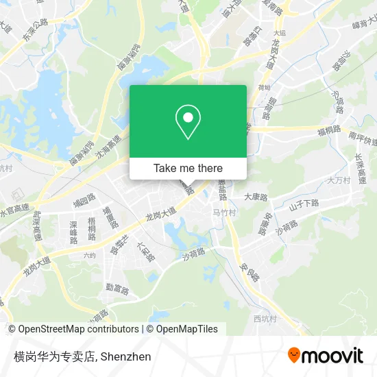 横岗华为专卖店 map