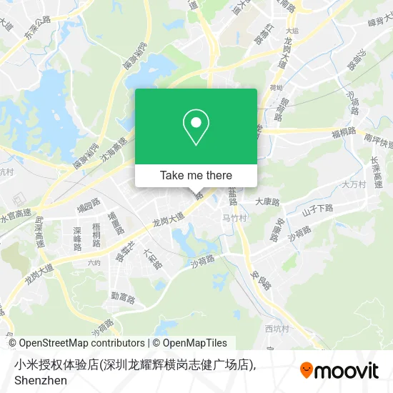 小米授权体验店(深圳龙耀辉横岗志健广场店) map