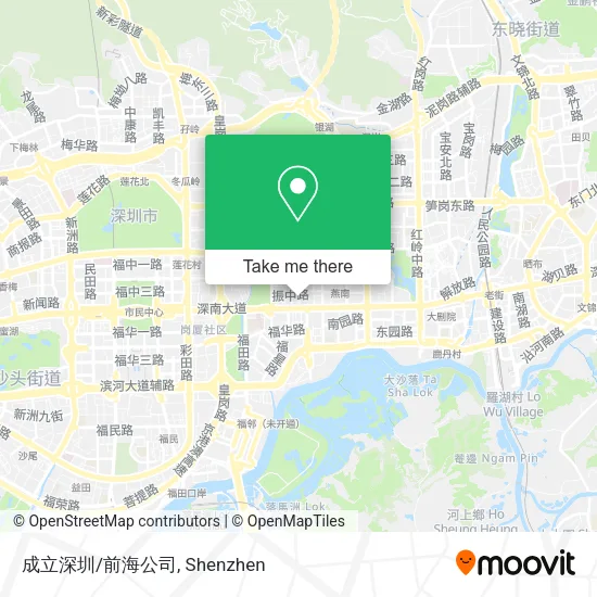 成立深圳/前海公司 map