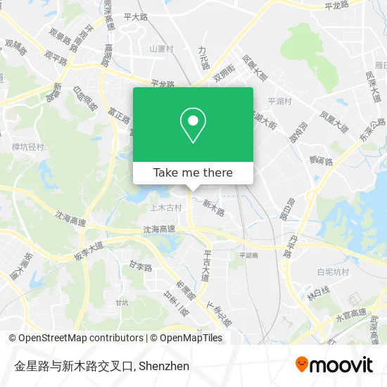 金星路与新木路交叉口 map