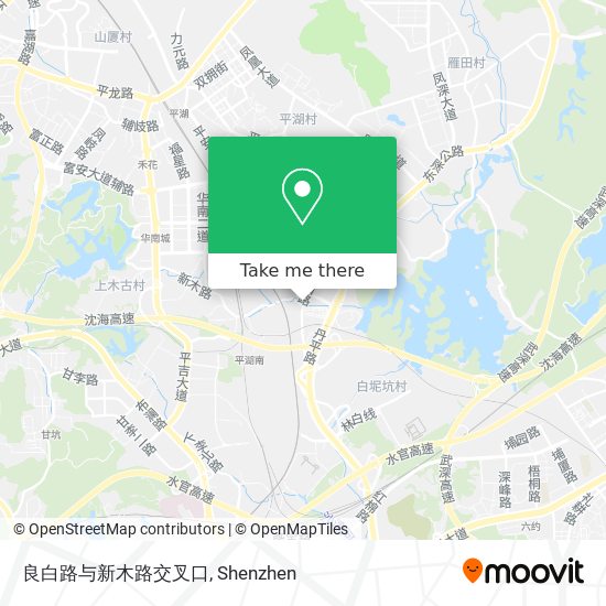 良白路与新木路交叉口 map