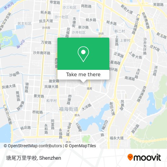 塘尾万里学校 map