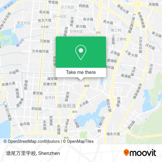 塘尾万里学校 map