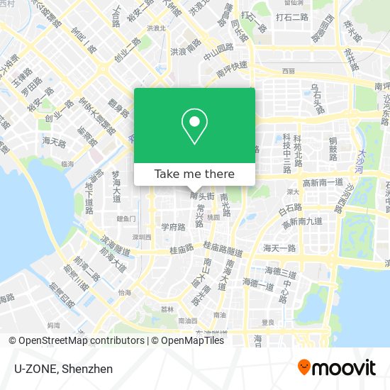 U-ZONE map