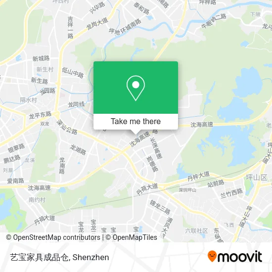 艺宝家具成品仓 map