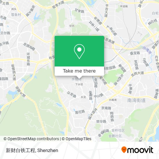 新财白铁工程 map