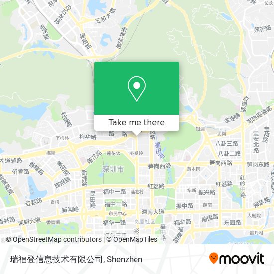 瑞福登信息技术有限公司 map