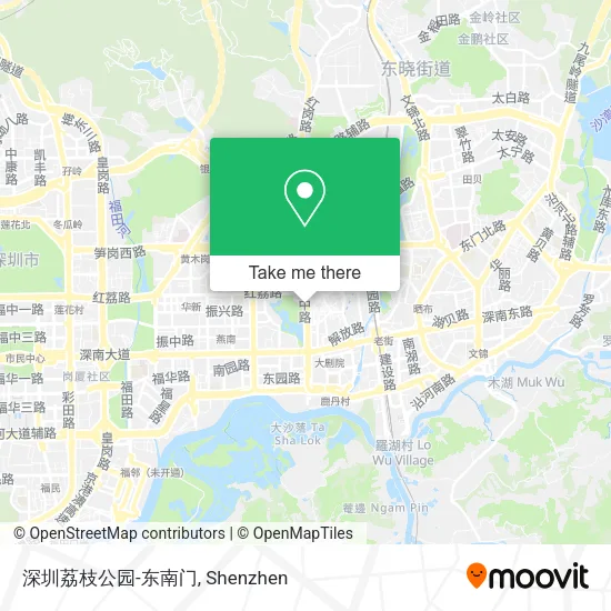 深圳荔枝公园-东南门 map
