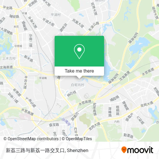 新荔三路与新荔一路交叉口 map