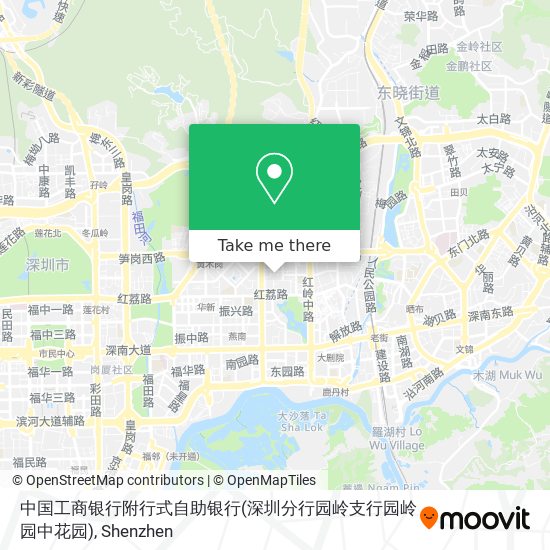 中国工商银行附行式自助银行(深圳分行园岭支行园岭园中花园) map
