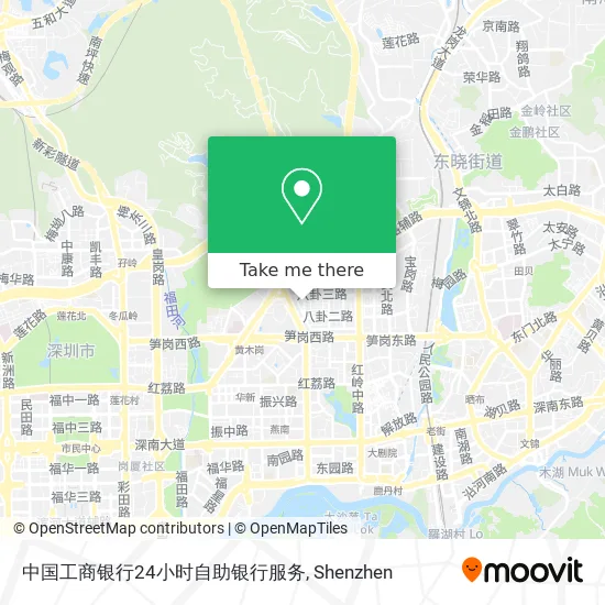 中国工商银行24小时自助银行服务 map