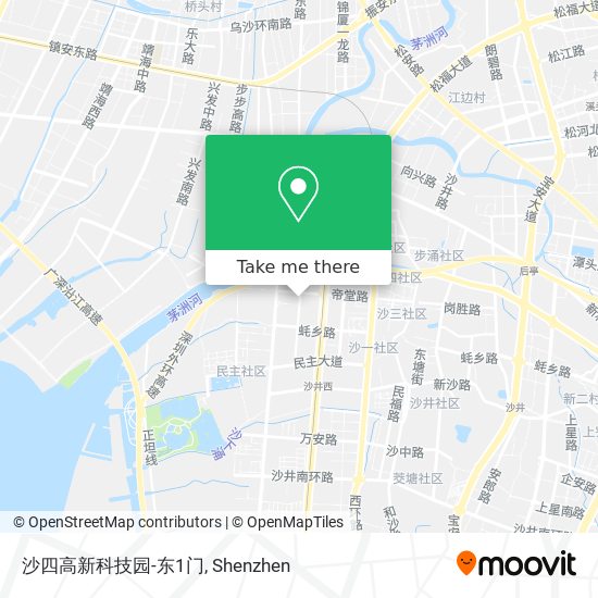 沙四高新科技园-东1门 map