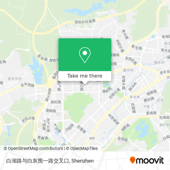 白湖路与白灰围一路交叉口 map