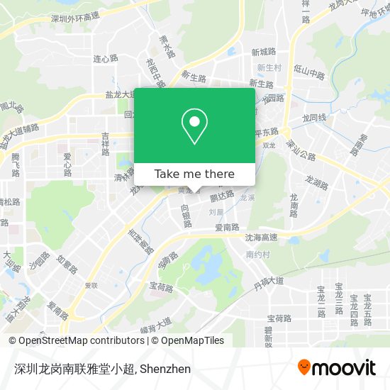 深圳龙岗南联雅堂小超 map
