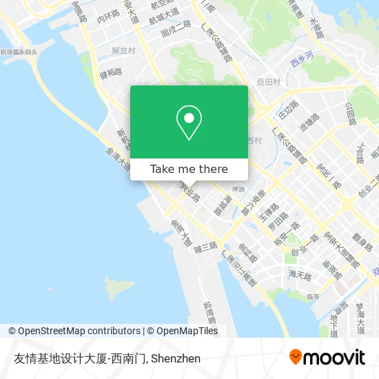 友情基地设计大厦-西南门 map