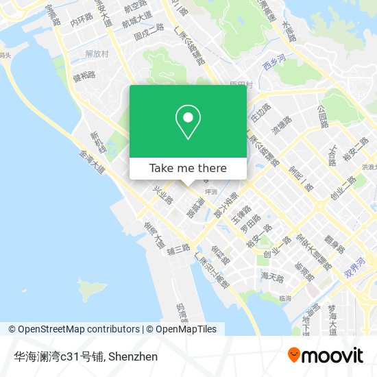 华海澜湾c31号铺 map