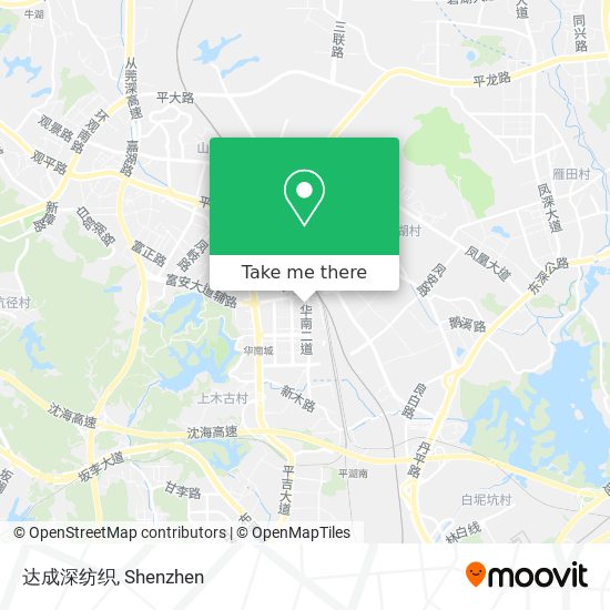 达成深纺织 map
