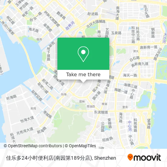 佳乐多24小时便利店(南园第189分店) map